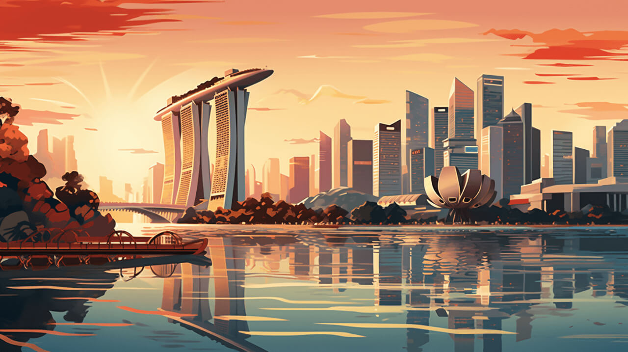 Painted city of Singapore