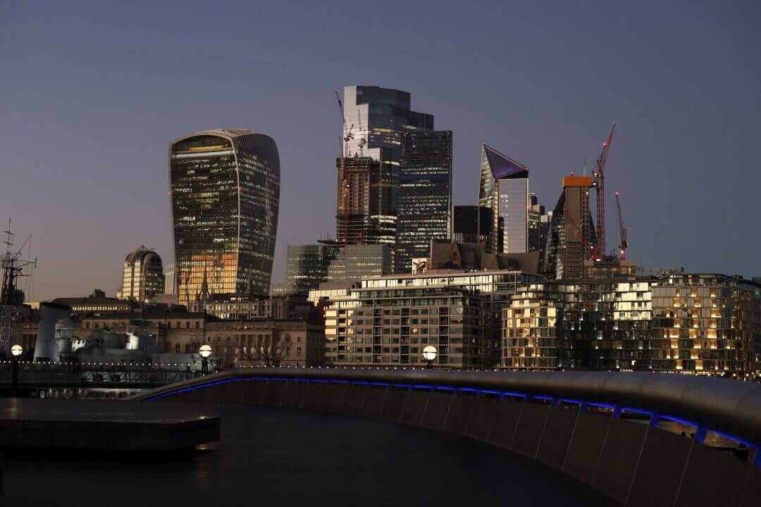 Shimmering City skyline