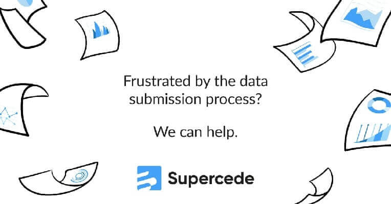 Frustrated by the data submission process? We can help. Surrounded by falling documents