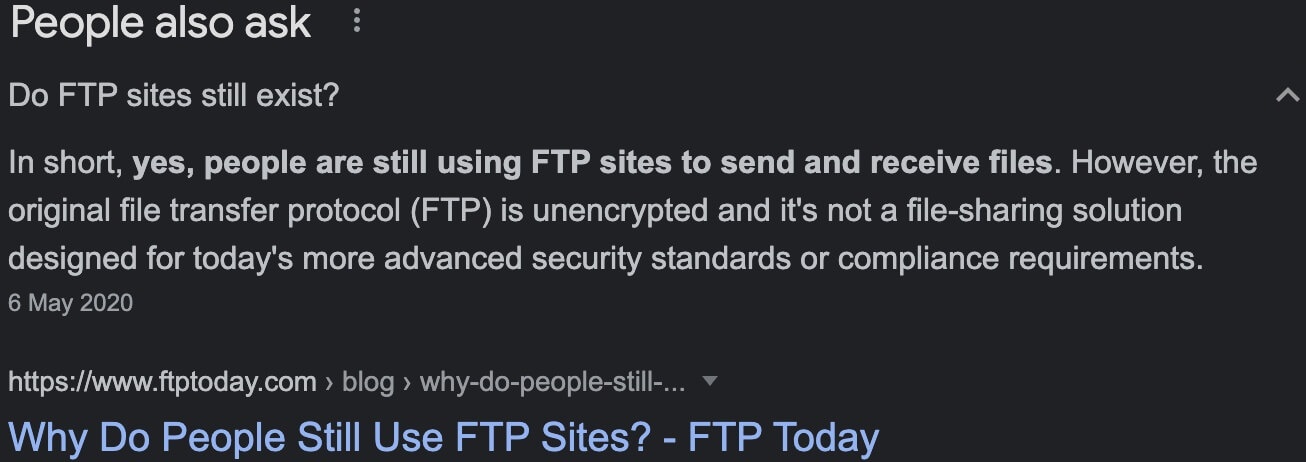 People still use FTP sites