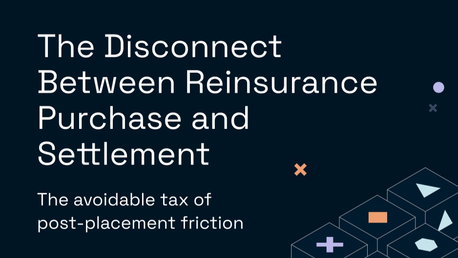 Illustration representing the disconnect between reinsurance placement and settlement processes